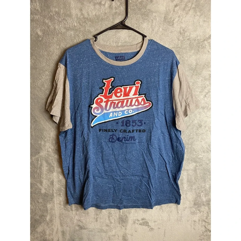 Levi's Denim Mens XL Blue Cotton T-Shirt